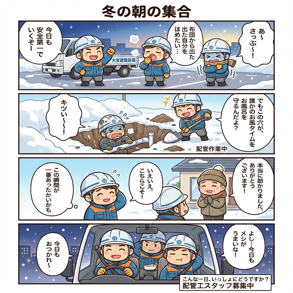 配管工のリアル 4コマ漫画 2